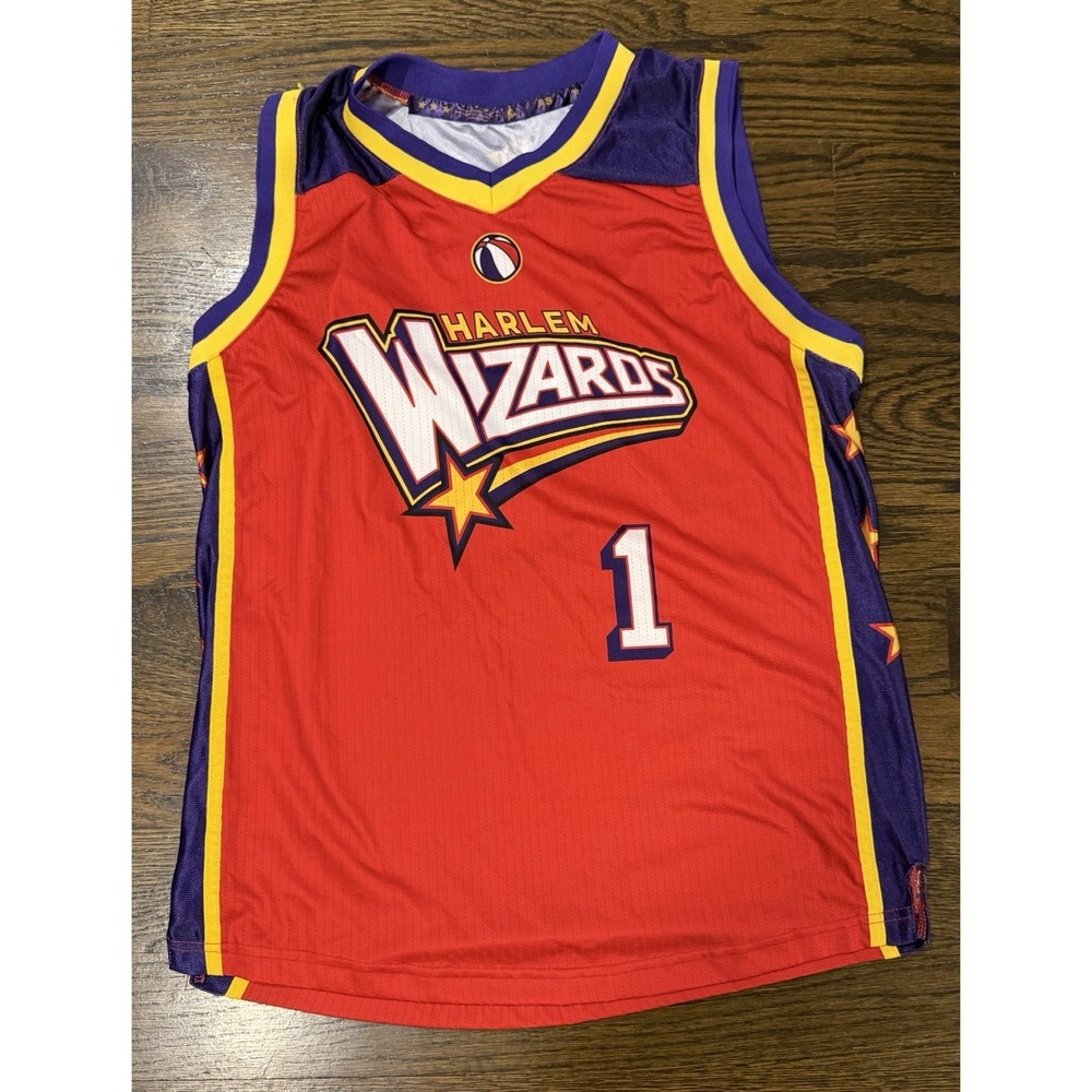 Harlem Wizards Kids Wiz Kid Basketball Jersey Size Adult Small #1